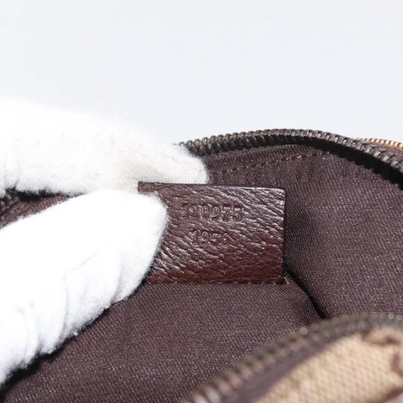 GUCCI GG Canvas Shoulder Bag Beige Silver 120975 Auth 146735 - Picture 15 of 16